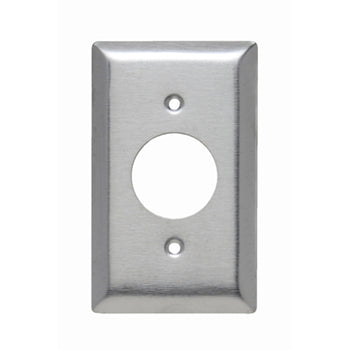Pass And Seymour Plate SS430 1-Gang Single Receptacle No Line (SL7)