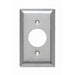 Pass And Seymour Plate SS430 1-Gang Single Receptacle No Line (SL7)