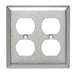 Pass And Seymour Plate SS430 2-Gang 2 Duplex Without Line (SL82)