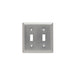 Pass And Seymour Plate SS430 2-Gang 2 Toggle Without Line (SL2)
