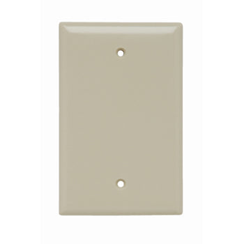 Pass And Seymour Plastic Plate Junior Jumbo 1-Gang Blank Without Line Ivory (SPJ13I)