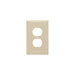 Pass And Seymour Plastic Plate Junior Jumbo 1-Gang Duplex Without Line Ivory (SPJ8I)