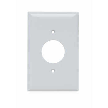 Pass And Seymour Plastic Plate Junior Jumbo 1-Gang Single Without Line White (SPJ7W)