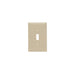 Pass And Seymour Plastic Plate Junior Jumbo 1-Gang Toggle Without Line Ivory (SPJ1I)