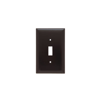 Pass And Seymour Plastic Plate Junior Jumbo 1-Gang Toggle Without Line (SPJ1)