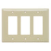 Pass And Seymour Plastic Plate Junior Jumbo 3-Gang 3 SPLEX Without Line Ivory (SPJ263I)