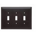 Pass And Seymour Plastic Plate Junior Jumbo 3-Gang 3 Toggle Without Line (SPJ3)