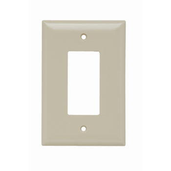 Pass And Seymour Plastic Plate Jumbo 1-Gang SPLEX Without Line Ivory (SPO26I)