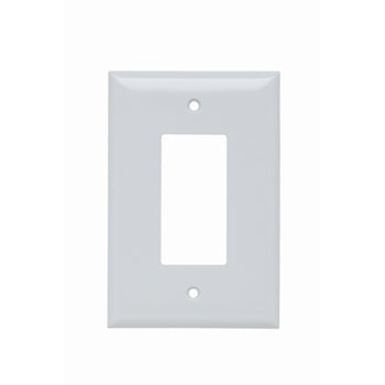 Pass And Seymour Plastic Plate Jumbo 1-Gang SPLEX Without Line White (SPO26W)