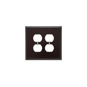 Pass And Seymour Plastic Plate Jumbo 2-Gang 2 Duplex Without Line (SPO82)