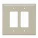 Pass And Seymour Plastic Plate Jumbo 2-Gang 2 SPLEX Without Line Ivory (SPO262I)