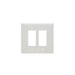 Pass And Seymour Plastic Plate Jumbo 2-Gang 2 SPLEX Without Line White (SPO262W)