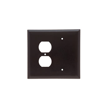 Pass And Seymour Plastic Plate Jumbo 2-Gang Blank And Duplex Without Line (SPO138)