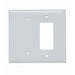 Pass And Seymour Plastic Plate Jumbo 2-Gang Blank/SPLEX Without White (SPO1326W)