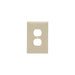 Pass And Seymour Plastic Plate Jumbo 1-Gang Duplex Without Line Ivory (SPO8I)