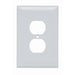 Pass And Seymour Plastic Plate Jumbo 1-Gang Duplex Without Line White (SPO8W)
