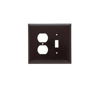 Pass And Seymour Plastic Plate Jumbo 2-Gang Toggle/Duplex Without Line (SPO18)