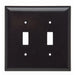 Pass And Seymour Plate Plastic Jumbo 2-Gang 2 Toggle Without Line (SPO2)