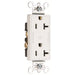 Pass And Seymour Plug Load Decorator 20A 125V Dual Control White (TR26362CDW)