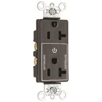 Pass And Seymour Plug Load Decorator 20A 125V Half Control Brown (TR26362CH)