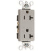 Pass And Seymour Plug Load Decorator 20A 125V Half Control Gray (TR26362CHGRY)