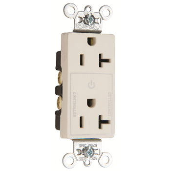 Pass And Seymour Plug Load Decorator 20A 125V Half Control Ivory (TR26362CHI)