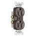 Pass And Seymour Plug Load Receptacle 15A 125V Dual Control Brown (TR5262CD)