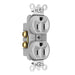Pass And Seymour Plug Load Receptacle 15A 125V Dual Control Gray (TR5262CDGRY)