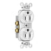 Pass And Seymour Plug Load Receptacle 15A 125V Dual Control White (TR5262CDW)