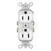 Pass And Seymour Plug Load Receptacle 15A 125V Dual Control White (TR5262CDW)