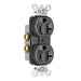 Pass And Seymour Plug Load Receptacle 20A 125V Dual Control Black (TR5362CDBK)