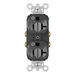 Pass And Seymour Plug Load Receptacle 20A 125V Dual Control Black (TR5362CDBK)
