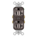 Pass And Seymour Plug Load Receptacle 20A 125V Dual Control Brown (TR5362CD)