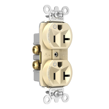 Pass And Seymour Plug Load Receptacle 20A 125V Dual Control Light Almond (TR5362CDLA)
