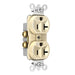 Pass And Seymour Plug Load Receptacle 20A 125V Dual Control Light Almond (TR5362CDLA)