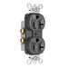 Pass And Seymour Plug Load Receptacle 20A 125V Half Control Black (TR5362CHBK)