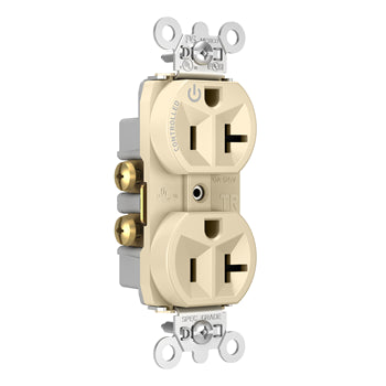 Pass And Seymour Plug Load Receptacle 20A 125V Half Control Ivory (TR5362CHI)