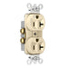 Pass And Seymour Plug Load Receptacle 20A 125V Half Control Ivory (TR5362CHI)