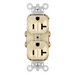Pass And Seymour Plug Load Receptacle 20A 125V Half Control Ivory (TR5362CHI)