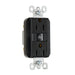 Pass And Seymour Plugload RF Receptacle 15A Dual Control Black (RF26252CDBK)