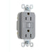 Pass And Seymour Plugload RF Receptacle 15A Dual Control Gray (RF26252CDGRY)