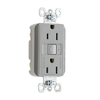 Pass And Seymour Plugload RF Receptacle 15A Half Control Gray (RF26252CHGRY)