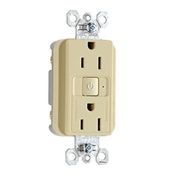 Pass And Seymour Plugload RF Receptacle 15A Half Control Ivory (RF26252CHI)