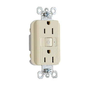 Pass And Seymour Plugload RF Receptacle 15A Half Control Light Almond (RF26252CHLA)
