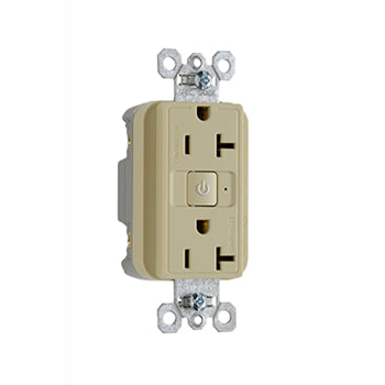Pass And Seymour Plugload RF Receptacle 20A Dual Control Ivory (RF26352CDI)