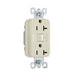 Pass And Seymour Plugload RF Receptacle 20A Dual Control Light Almond (RF26352CDLA)