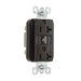 Pass And Seymour Plugload RF Receptacle 20A Half Control Brown (RF26352CH)