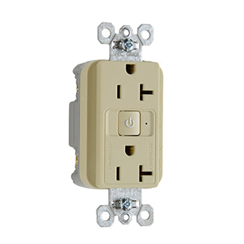 Pass And Seymour Plugload RF Receptacle 20A Half Control Ivory (RF26352CHI)