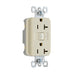 Pass And Seymour Plugload RF Receptacle 20A Half Control Light Almond (RF26352CHLA)