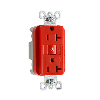 Pass And Seymour Plugload RF Receptacle 20A Half Control Red (RF26352CHRED)